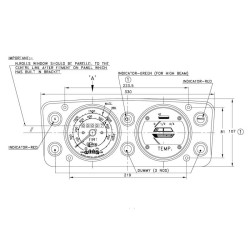 Schema quadro strumenti Ama per trattore fiat adattabile 4334915 4335525