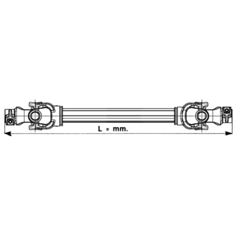 Albero cardanico per trattore cat. 1 x 600 Eurocardan giunto cardano  omologato