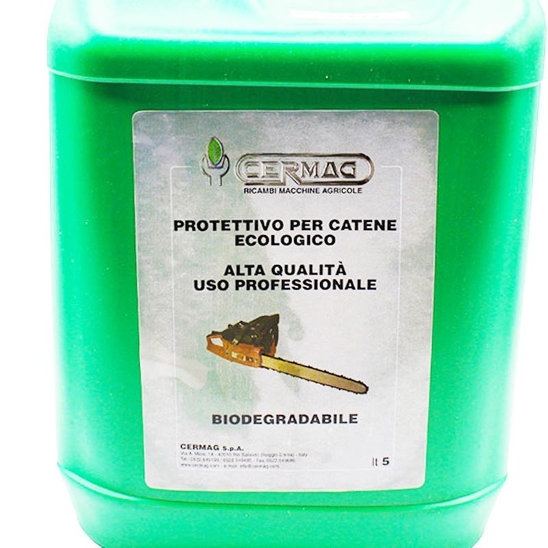 Ricambi per camion, escavatori e trattori - olio catena motosega lt 5