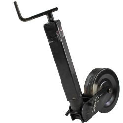 Servotimone telescopico ruota in ferro 220x60 per rimorchi