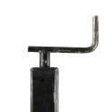 Servotimone telescopico con ruota in ferro per rimorchi D. 60 mm corsa 220 x 725