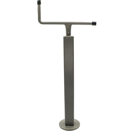 Servotimone telescopico piede appoggio per rimorchi agricoli 50x50