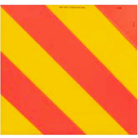 Pannello posteriore quadrato riflettente per trattore 423x423 mm