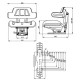 Sedile trattore con sospensioni meccaniche + cinture di sicurezza Gopart TS15601GP