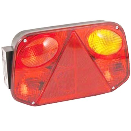 Fanale posteriore Dx per paraurti trattore e rimorchio 4 luci
