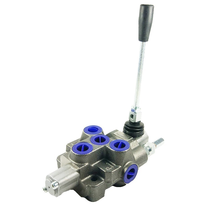 Distributore idraulico MD 3/8" semplice effetto a 1 leva + posizionatore oleodinamico