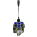 Distributore idraulico MD 3/8" semplice effetto a 1 leva + posizionatore oleodinamico