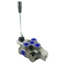 Distributore idraulico MD 3/8" semplice effetto a 1 leva + posizionatore oleodinamico