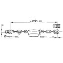 Catena imbrigliamento per trattore Fiat New Holland lunghezza 490 mm maglia 3+3