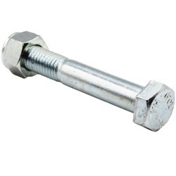 Bullone e dado per mazze trincia M14x1,5 lunghezza 90 mm dettaglio testa