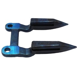 Dente doppio con rigatura per trebbia Laverda serie E