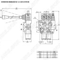 Distributore idraulico MD 3/8" semplice effetto a 1 leva oleodinamico