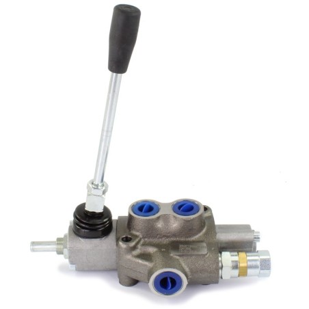 Distributore idraulico MD 3/8" doppio effetto con doppia velocità a 1 leva per spaccalegna oleodinamico