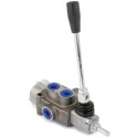 Distributore idraulico MD 3/8" doppio effetto con doppia velocità a 1 leva per spaccalegna oleodinamico
