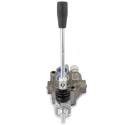 Distributore idraulico MD 3/8" doppio effetto con doppia velocità a 1 leva per spaccalegna oleodinamico