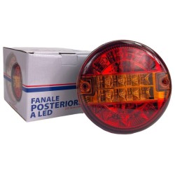 Fanale posteriore per trattore e rimorchio a Led 3 luci Ø 140 mm