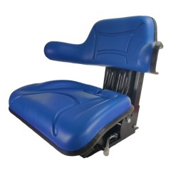 Sedile trattore universale molleggio meccanico pvc blu Gopart