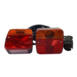 Kit fanali posteriori per rimorchio con cavo 750 cm 7 poli