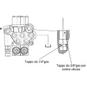 Distributore idraulico ML per pala trattore doppio effetto completo di cavi 1,5 metri e Joystick