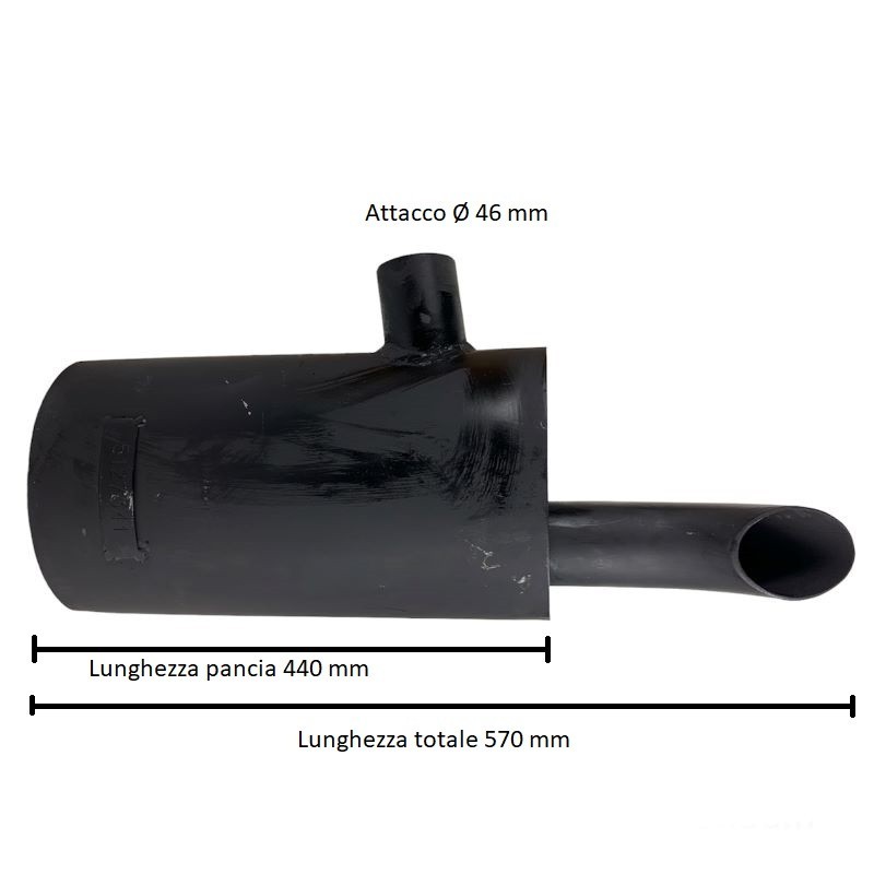 Collettore Scarico Gomito Marmitta Per Trattore Fiat Serie 66 | Ricambio Nuovo 5164163