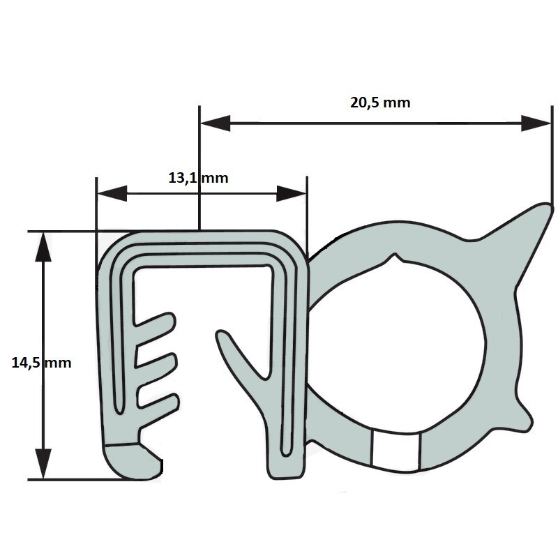 Guarnizione in fili di vetro Bianca D.6mm