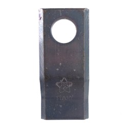 Coltello piegato falciatrice rotativa Pottinger 120x50 foro 21mm