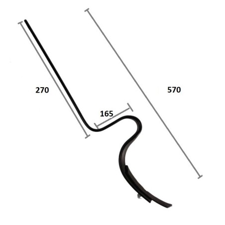 Molla rompitraccia per seminatrice 32x10 con vomere