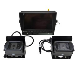 Videocamera per trattore WiFi 12/24v con 2 telecamere, senza fili