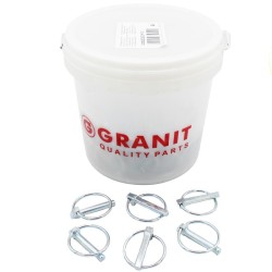 Secchio spine a scatto Ø11 mm per attacco attrezzi 100 pezzi