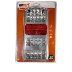 Luce posteriore sinistra per rimorchio a 38 LED 