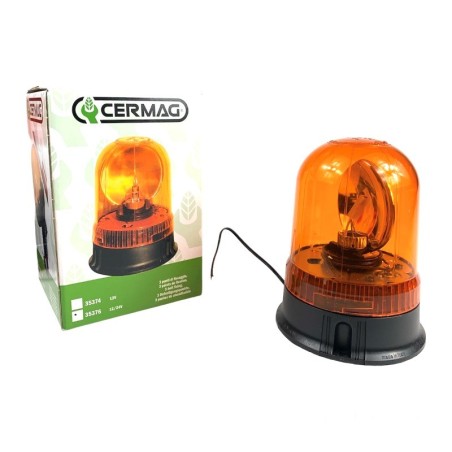 Lampeggiante base piana arancio 12/24 V girofaro in offerta