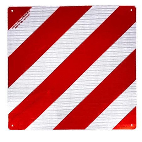 Pannello carico sporgente in alluminio bianco rosso 500x500mm