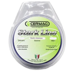 Filo decespugliatore quadrato alluminium nylon Ø 3.3 mm - 9 mt 