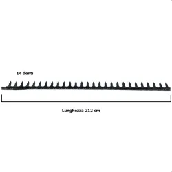Dentiera 14 denti per barra falciante Gribaldi&Salvia 394