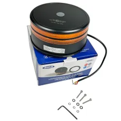 Lampeggiante a LED base piana doppia riga luminosa - 12/24V