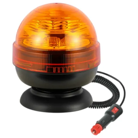 Lampeggiante a LED base magnetica con cavo accendisigari