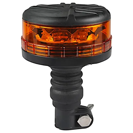 Lampeggiante girofaro a LED base asta flessibile - 12/24V
