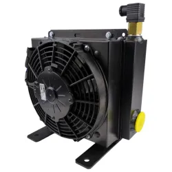 Scambiatore calore oleodinamico alluminio 10-40 L/min 12V