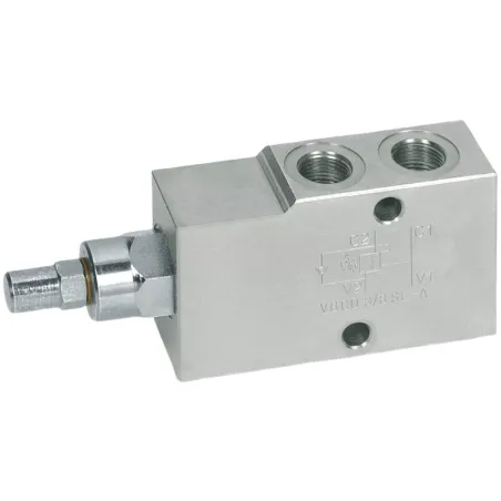 Valvola blocco e controllo discesa effetto semplice - 3/8"