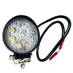 Faro da lavoro rotondo a 9 Led luce bianca 2025 Lm Ø110 mm