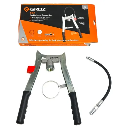 Pompa pistola ingrassatore a due mani Groz in offerta