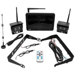Videocamera per trattore WiFi 12/24v con 2 telecamere, senza fili