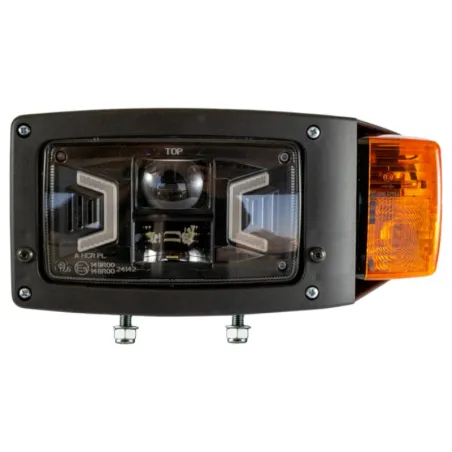 Fanale anteriore laterale sinistro a Led con freccia universale per trattore